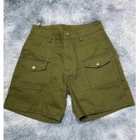 ราคา กางเกงวินเทจสีเขียวขี้ม้า กางเกงบอยสเก๊าลายทหาร ผ้าสีสด ลายชัด สวมใส่สบาย ใส่ได้ทั้งหญิงชาย (22564573676)