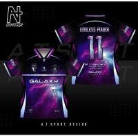 ราคา เสื้อยืดชายคอวีเสื้อฟุตบอลระบายอากาศแห้งเร็วเสื้อกีฬาพิมพ์ลาย A T SPORT รุ่น A T GALAXY (24665428936)