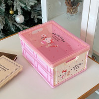 ราคา BABYPINK กล่องเก็บของมีฝา พับเก็บได้ Sanrio กล่องใส่ของ อุปกรณ์จัดเก็บ ลายการ์ตูน น่ารัก ของใช้คิตตี้ (15152038459)