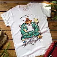 ราคา จัดส่งทันที Jack Russell welcome home t shirt เสื้อยืด ลายน้องหมา แจค รัสเซลใส่ทั้งชายและหญิง ฝ้าย (24651888778)