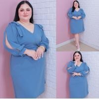 ราคา ส่งฟรี พร้อมส่ง เดรสสาวอวบ ชุดเดรสผู้หญิง พลัสไซส์ ชุดออกงาน ไซส์ใหญ่ เดรสแฟชั่นผู้หญิง ด942 ชุดเดรส เดรสออกงาน เดรสคนอ้วน ชุดคนอ้วน (24837724990)