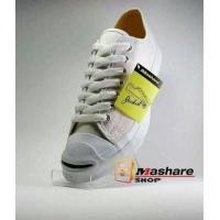 ราคา ส่งไว ราคาถูกที่สุด Mashare Jack รองเท้าผ้าใบ หัวแจ็ค สี ขาว ดำ กรม ไซส์ 38 43 (1051278812)