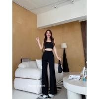 ราคา new collection PANDA0014 กางเกงแฟชั่นขาม้า ผ้าไอด้าเอวสูงพร้อมส่ง (22476076700)