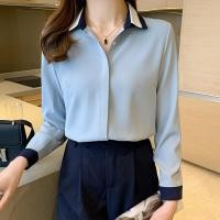 ราคา เสื้อเชิ้ตผ้าชีฟองหลวมแขนยาวสไตล์เกาหลีสำหรับผู้หญิง เสื้อเชิ้ตทำงานฤดูใบไม้ผลิและฤดูใบไม้ร่วง แฟชั่นลำลอง สวมใส่สบาย (23464200978)