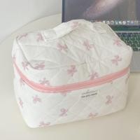 ราคา KomoreCC กระเป๋าเครื่องสําอาง โบว์สีชมพู ขนาดใหญ่ cosmetic bag แบบพกพา จุของได้เยอะ (24895965576)