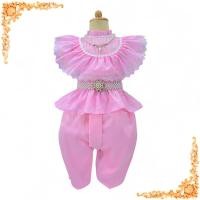 ราคา ชุดไทยเด็ก งานลูกไม้ ทรงคอเต่าคอตตอนฉลุ ปักฉลุสีรุ้ง สวยหวาน น่ารักมาก S 3XL (24736069781)