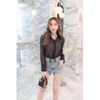 ราคา เสื้อเชิ้ต เสื้อเชิ้ตผ้าแก้ว เสื้อเชิ้ตนิรา เชิ้ต ใส่สวยไฮโซสุดๆ มีหลายสี เสื้อเชิ้ต (21595209508)