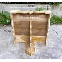 ราคา หิ้งพระไม้สัก ไซส์30 100cm หิ้งพระติดผนัง หิ้งพระบัว ไม้สักขัดเนียน ชั้นวางพระ หิ้งพระบูชา (17589357000)