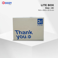 ราคา Lite Box กล่องไปรษณีย์ ขนาด 2C 19 5 x 29 5 x 21 3 ซม แพ็ค 20 ใบ กล่องพัสดุ กล่องฝาชน Doozy Pack ถูกที่สุด (16123144496)