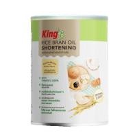 ราคา King Rice Bran Oil Shortening คิง ชอร์ทเทนนิ่ง น้ำมัน รำข้าว ไขมันพืช 700g (3238562466)