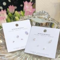 ราคา Winterwinter Jewelry Silver925 เครื่องประดับเงินแท้ เงินแท้925 ต่างหูเซต เพชร cz รูปสี่เหลี่ยม เพชรเม็ดเล็ก น่ารักมาก ใส่ติดตัวได้ตลอด (2476368925)