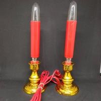 ราคา เทียนไฟฟ้าหลอดสั้น ยาว คู่ เทียนเหลือง เแดง เชิงเทียนไฟฟ้าเสียบปลั๊ก ขาเทียนไฟฟ้า หลอดเทียนไฟฟ้า งานสวย คุณภาพดี เกรด A ส่งไวที่สุด (6351606835)