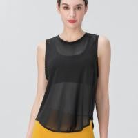 ราคา เสื้อออกกำลังกาย เสื้อกีฬา เสื้อกล้ามคลุมสปอร์ตบรา ผ้าซีทรู P3021 1 (21889454950)