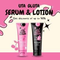 ราคา เซ็ทคู่ Utar gluta หัวเชื้อดำ เเถม โดสชมพู ครีมทาผิว สูตรคุณแม่ 100กรัม (24847145582)