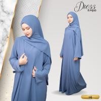 ราคา ชุดเดรสยาว พร้อมผ้าคลุมฮิญาบ เป็นชุดสำหรับสตรีมุสลิม เรียบง่าย IN20วาริสมุสลิม (24704364058)