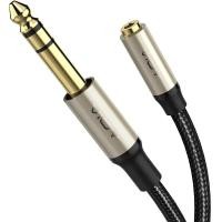 ราคา 6 35 Male To Female 3 5 Audio Extension Cable 1 4 To 3 5mm TRS Stereo Jack Audio Cable for Guitar Amplifier Keyboard Piano Etc (23467559158)
