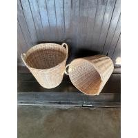 ราคา ตะกร้า ใส่ผ้า ตะกร้าใส่ของ ใส่ผลไม้ หวายแท้ ใบใหญ่ 41 42 cm (21704503947)