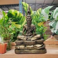 ราคา บรมครูปู่ฤาษีภุชงค์นาคราชงานเรซิ่นสีทองเก่าขนาดฐานประมาณ 9 นิ้วสูง 13 นิ้วองค์ใหญ่มาก (23901030782)