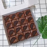 ราคา ส่งฟรี บราวนี่ช็อกโกแลต หน้าโอริโอ้ บราวนี่หนึบ ขนมกินเล่น Brownie ขนมช็อกโกแลต Nan Bakery (3260698860)