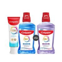 ราคา ดีลหั่นราคาพิเศษ ยาสีฟัน คอลเกต โททอล แอดวานส์ เฟรช 150 กรัม น้ำยาบ้วนปาก โททอล 500 มล Clearance Sale Total Active Fresh Toothpaste 150g Colgate Total Mouthwash 500ml (24613537696)
