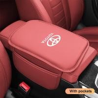 ราคา รถโตโยต้าแผ่นที่วางแขนที่พักแขนหนังฝาครอบเป้อุ้มเด็กสำหรับโตโยต้า Vios Raize Wigo Rush Veloz Yaris Ativ Innova Avanza Altis Hilux Fortuner Cortis GR Sport TRD (23210467750)