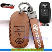 ราคา ซองใส่กุญแจรถ Toyota Veloz Yaris Raize Avanza Vios ซองหนังแท้ ปลอกกุญแจรถ Toyota พวงกุญแจ (23263979003)