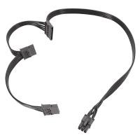 ราคา 6 PIN to 3x Sata Power Cable 6Pin to 3 SATA Cable Hard Drive Power Adapter Cable for Modular Power Supply (24418598782)