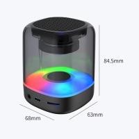 ราคา ลำโพงแก้วไร้สาย Creative Colorful Lighting ลำโพงบลูทูธ Vibrato Explosive Mini Bluetooth Small Steel Cannon (23860975696)