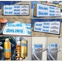 ราคา สติ๊กเกอร์ติด โช๊คหน้าหลัง Ohlins เกรดพรีเมี่ยม Motorcycle Sticker shock absorber Ohlins (4704622839)