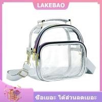 ราคา LAKEBAO กระเป๋าถือพีวีซีใสสำหรับผู้หญิงกระเป๋าใสขนาดเล็กกระเป๋าแฟชั่นกันน้ำแบบลำลองกระเป๋าสะพายข้างแบบเรียบง่าย (24865956169)