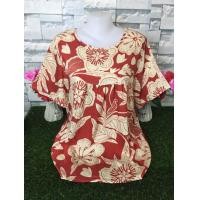 ราคา เสื้อผ้าสปัน เสื้อสงกรานต์ รอบอก36 46นิ้ว เสื้อลายดอกสาวอวบ เสื้อผ้าสาวอวบ เสื้อผ้าผู้หญิง รุ่น004 (24006411914)