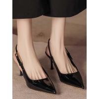 ราคา รองเท้าส้นสูง หนังแก้ว ปลายแหลม ส้นเข็ม สไตล์เซ็กซี่ (24845996821)