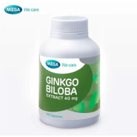 ราคา MEGA GINKGO เมก้า วีแคร์ จิงโกบิโลบา ผลิตภัณฑ์เสริมอาหาร ใบกิงโกะ 40 มก 60 แคปซูล (24029652707)