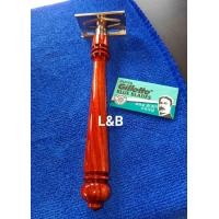 ราคา ด้ามมีดโกนไม้พยุง พร้อมใบมีดแสตนเลส (17209984977)