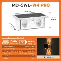 ราคา MODI โคมไฟติดผนังโซลาร์เซลล์ 4W 3แสง ไฟตกแต่งผนังกำแพง ไฟพลังงานแสงอาทิตย์ เปิดปิดอัตโนมัติ (24974166592)