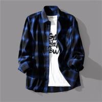 ราคา SEA YADOU เสื้อเชิ้ตผู้ชาย แขนยาวเสื้อเชิ้ตลายสก๊อตขี้เกียจเสื้อธรรมดา (24841615132)