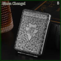 ราคา Ginca กล่องบรรจุบุหรี่16มวนเป็นของขวัญสำหรับผู้ชายกล่องเก็บของบุหรี่แบบพกพาที่เก็บบุหรี่สไตล์วินเทจหรูหราใหม่ (22038555561)