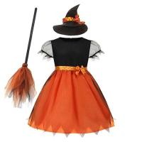 ราคา ชุดฮาโลวีนสำหรับเด็กผู้หญิง ชุดคอสเพลย์แม่มด สีม่วง สีส้ม ชุดฟักทอง เสื้อคลุมสำหรับเด็ก เสื้อผ้าสำหรับงานปาร์ตี้คาร์นิวัล ชุดราตรี (24734637281)