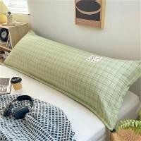 ราคา SUNLIGHT HOME ผ้าฝ้ายลินินปลอกหมอนยาวปลอกหมอนข้างลายสก๊อตระบายอากาศได้ดียาวปลอกหมอน (21551025474)