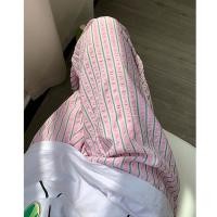 ราคา กางเกงขายาวผู้หญิง กางเกงลำลอง ลายทาง ทรงหลวม สลับสีสวย J1128 (24353613137)