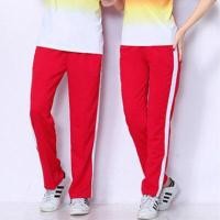 ราคา กางเกงวอร์ม ผ้ายืด Red Collection สีแดงสดแถบขาว นำเข้า พร้อมส่ง (21395958137)