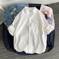 ราคา Muse Harbor เสื้อเชิ้ตแขนสั้นผ้าลินินผู้ชายเสื้อเชิ้ตผ้าฝ้ายและผ้าลินินแบบเรียบง่ายสำหรับฤดูร้อนทรงหลวม (24443051527)
