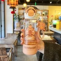ราคา แก้วน้ำเด็ก Capybara ทรงสุดน่ารัก ดีไซน์น่ารัก สำหรับนักเรียนชั้นประถม ดื่มน้ำได้ 2 ช่อง แก้วน้ำแบบมีหูจับ แก้วน้ำแบบมีหูจับ (24690945451)