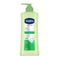 ราคา 350 500ml Vaseline Aloevera lotion บำรุงผิวกาย 500 350 ml สูตรใหม่ อโลเวร่า วาสลีน โลชั่น โลชั่นวาสลีน สีเขียว อโลเวร่า วาสลีน (7763049239)