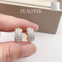 ราคา ต่างหูห่วงประดับเพชรสามแถวดีไซน์หน้ากว้าง (24518053126)