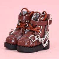 ราคา CAEWE 1 Pair ห่วงโซ่โลหะ รองเท้าบูทตุ๊กตา obitsu 11 เสื้อสูง มินิมินิ รองเท้าหนังตุ๊กตา BJD 1 12 น่ารักน่ารักๆ รองเท้าส้นสูงมีส้น รองเท้าตุ๊กตา BJD 1 12 ตุ๊กตาบลายธ์ขนาดกลาง (23041901902)