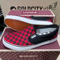 ราคา Goldcity GC901 รองเท้าสลิปออนผ้าใบแฟชั่นทรงคลาสสิค ลายหมากรุก โกลด์ซิตี้ SIZE 39 45 slipon (23831904271)