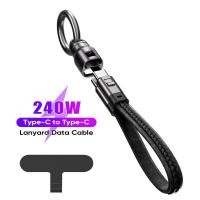 ราคา พวงกุญแจสายชาร์จแบตเตอรี่ USB แบบพกพา240W 5A สายชาร์จเร็ว Type C สายชาร์จสำหรับสั้น MacBook Android (24618804110)