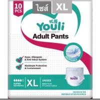 ราคา พิเศษ กางเกงผ้าอ้อมสำหรับผู้หญิงและผู้ชาย Youli กางเกงผ้าอ้อมผู้ใหญ่ราคาถูกแบบสวม แพมเพิสผู้ใหญ่ ส่งฟรีค่ะ (22087008919)