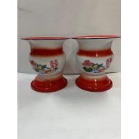 ราคา กระโถนปากแตร กระโถนเคลือบ พิมพ์ลาย ทรงสูง ขนาดปาก23 ซม สูง 23 5 ซม (10643422175)